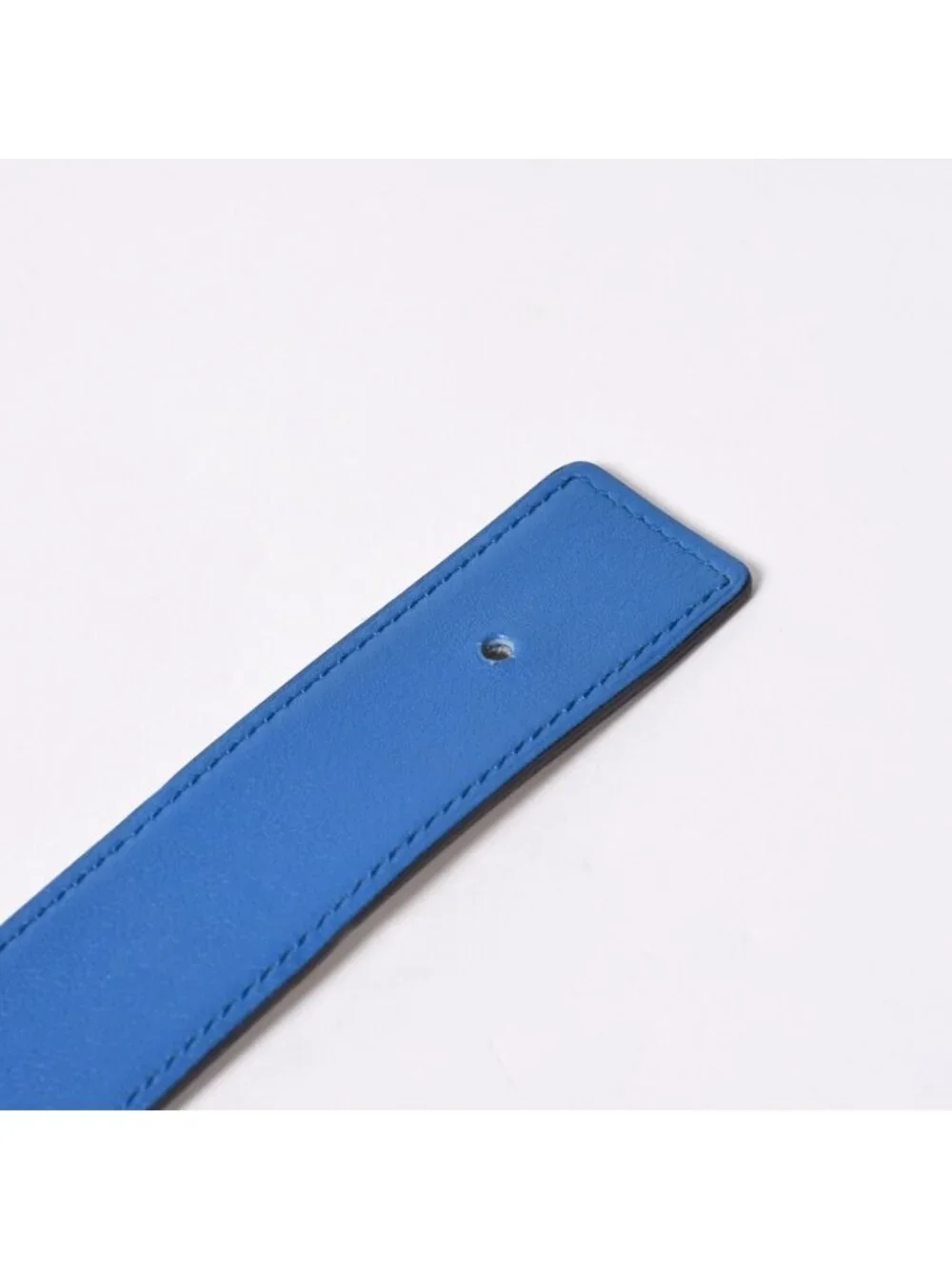 Hermes Belt Buckle H Logo Diamond Reversible Blue White Silver